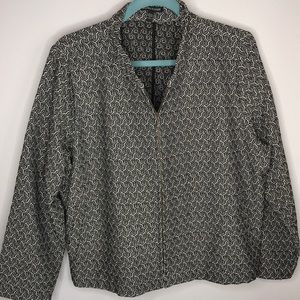 Eileen Fisher Zip Up Blazer